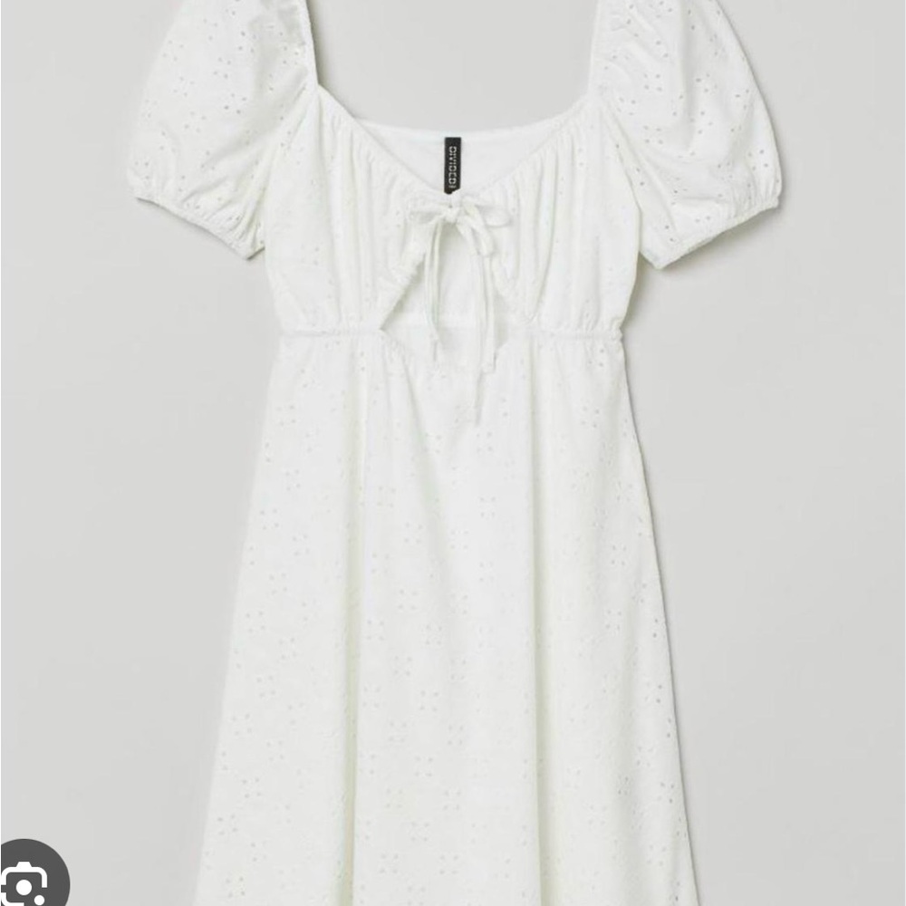 H&M White Mini Dress
